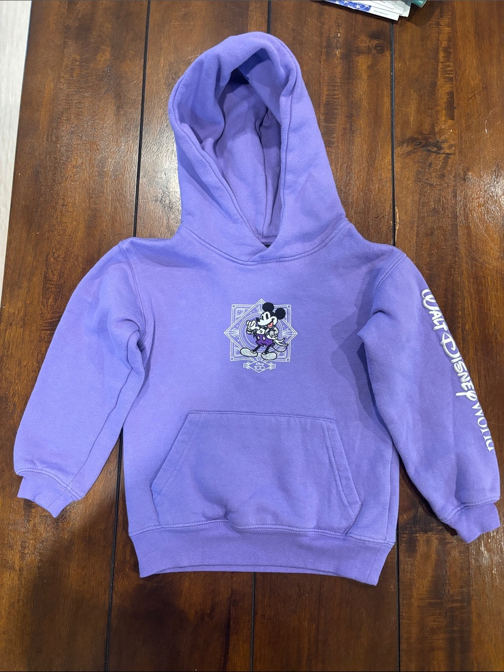 Disney hundredth anniversary Purple Mickey Mouse Pullover Hoodie